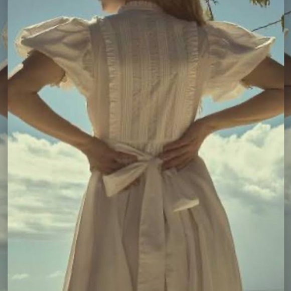 Dôen Hemlock White Puff Sleeve Dress - Picture 2 of 11